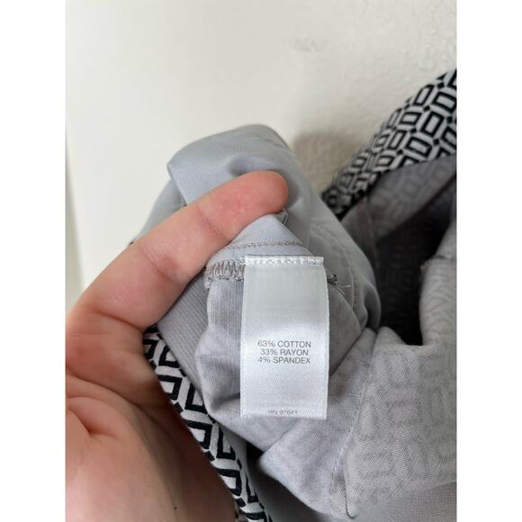 J. JILL Essential Slim Ankle Geometric Print Pants Size 14 - Picture 3 of 5